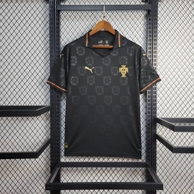 Camisa Pronta Entrega Seleção Portugal Away 2026/27 - Puma Torcedor Masculina - Preta
