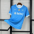 Camisa Pronta Entrega Napoli Home 2025/26 - EA7 Torcedor Masculina - Azul/Branca