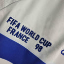 Camisa Pronta Entrega Seleção França Away 1998/99 - Adidas Retrô Masculina - Branca/Azul