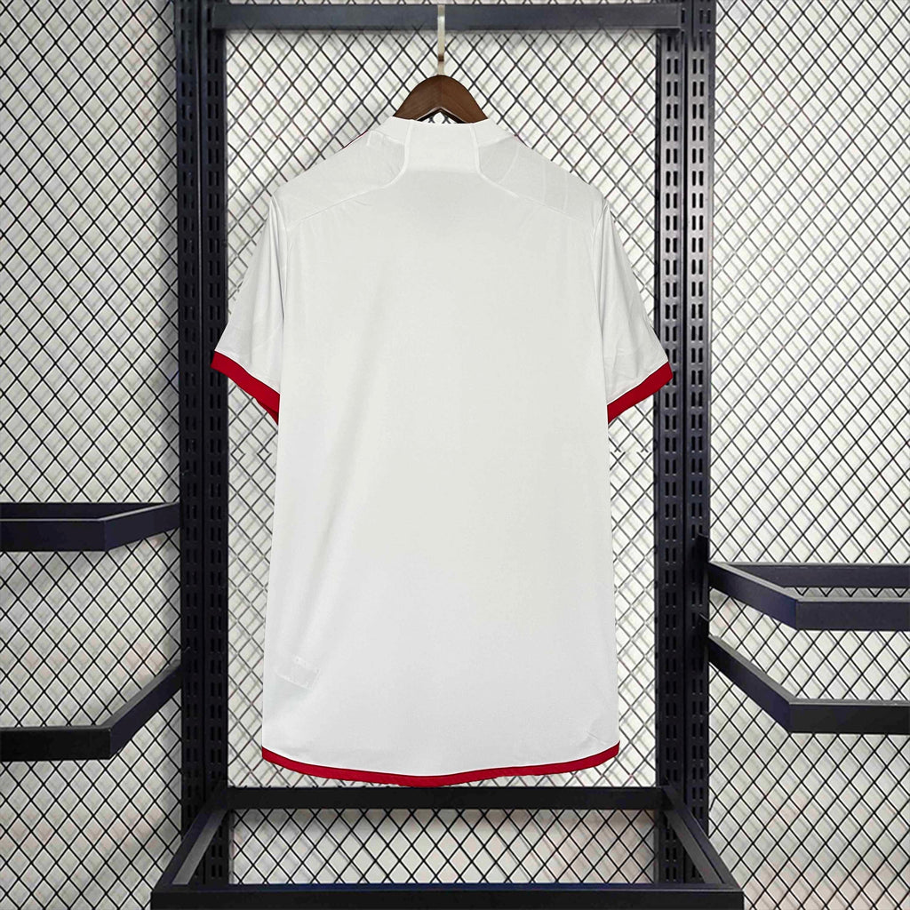Camisa Pronta Entrega Flamengo Away 2024/25 - Adidas Torcedor Masculina - Branca/Vermelha