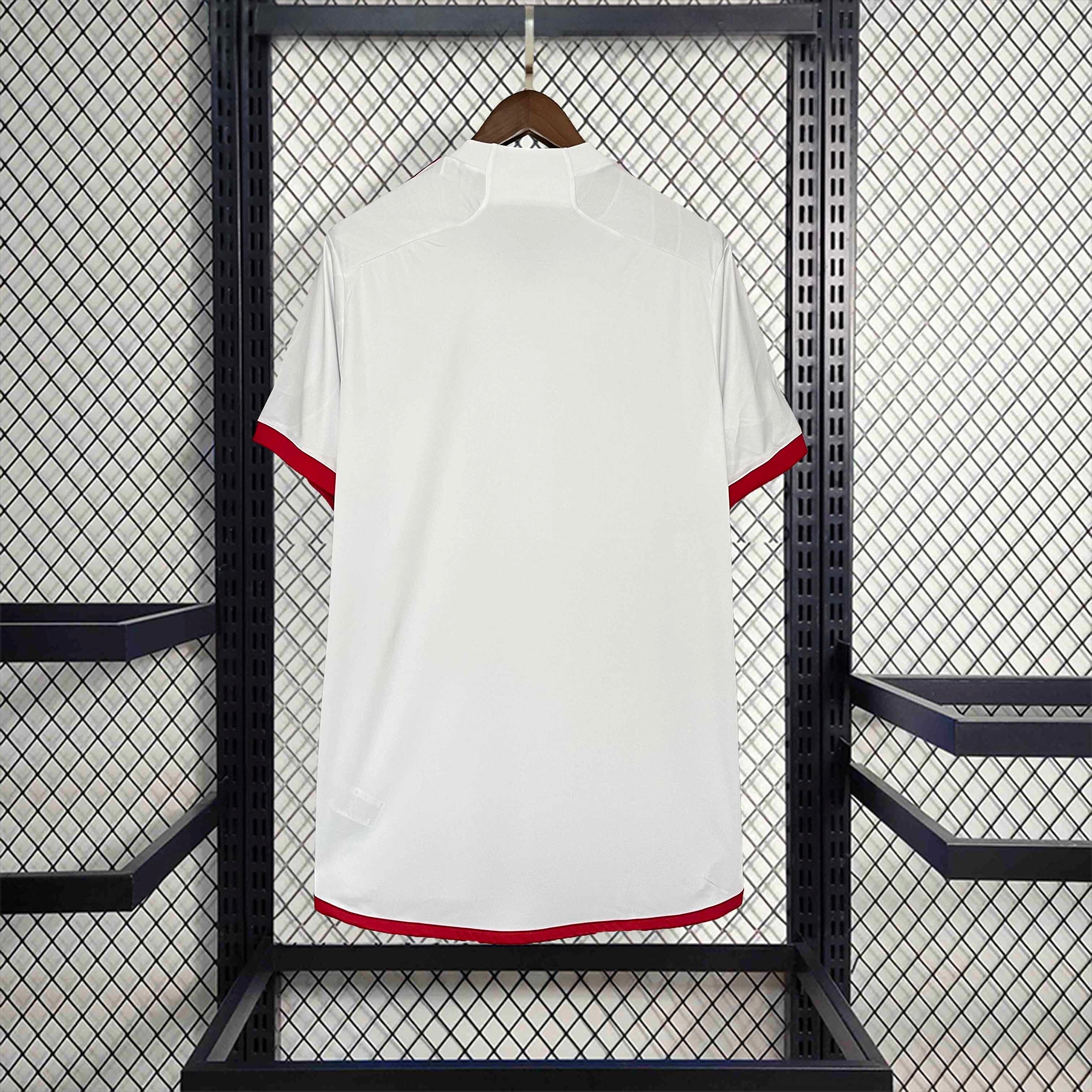 Camisa Pronta Entrega Flamengo Away 2024/25 - Adidas Torcedor Masculina - Branca/Vermelha