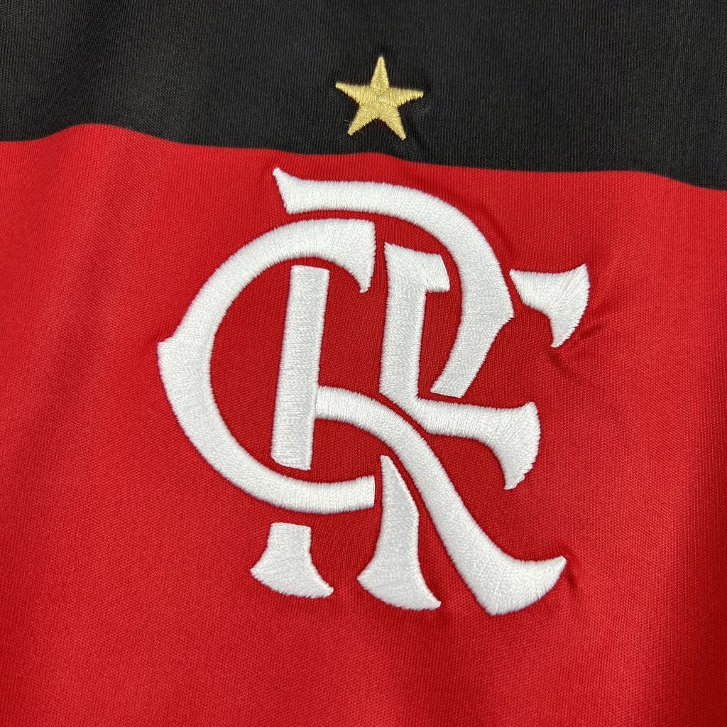 Camisa Pronta Entrega Flamengo Home 2026/27 - Adidas Torcedor Masculina - Vermelha/Preta