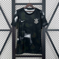 Camisa Pronta Entrega Corinthians Treino 2025/26 - Nike Torcedor Masculina - Preta/Branca