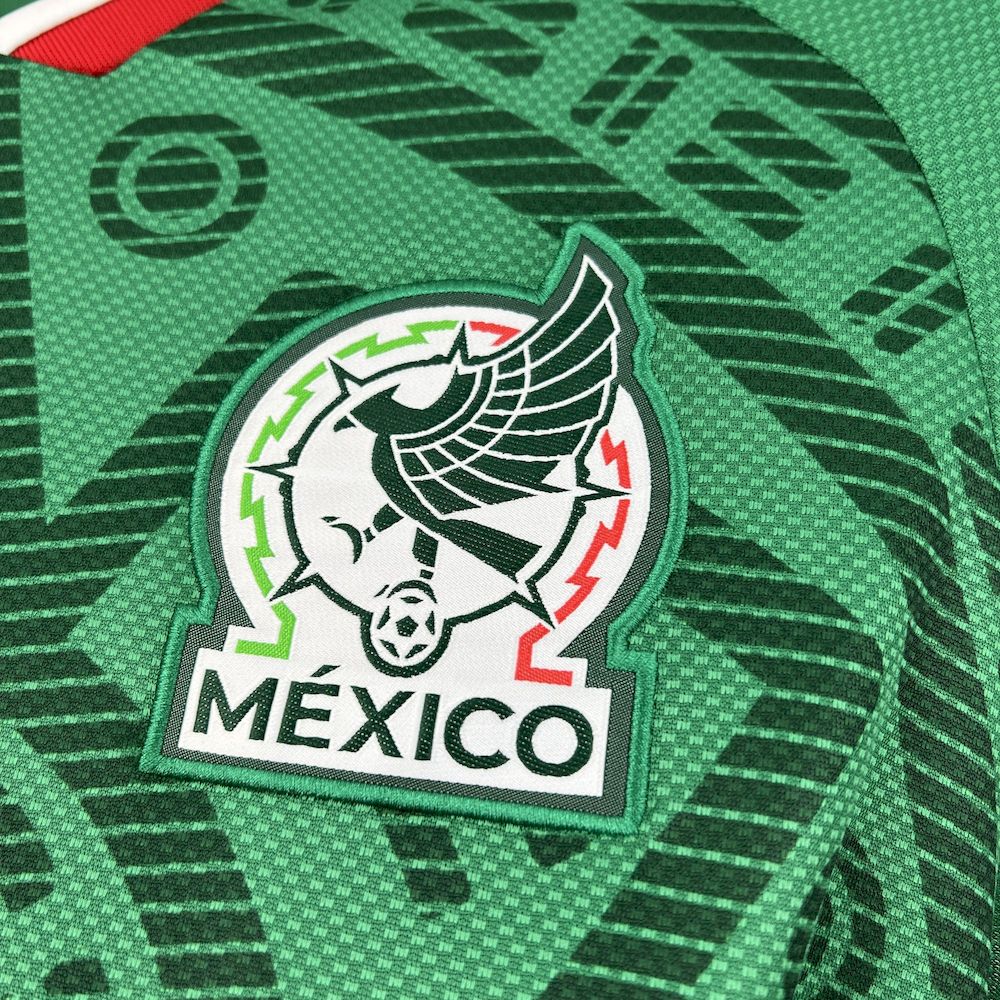 Camisa Pronta Entrega Seleção México Home 2026/27 - Adidas Torcedor Masculina - Verde/Branca