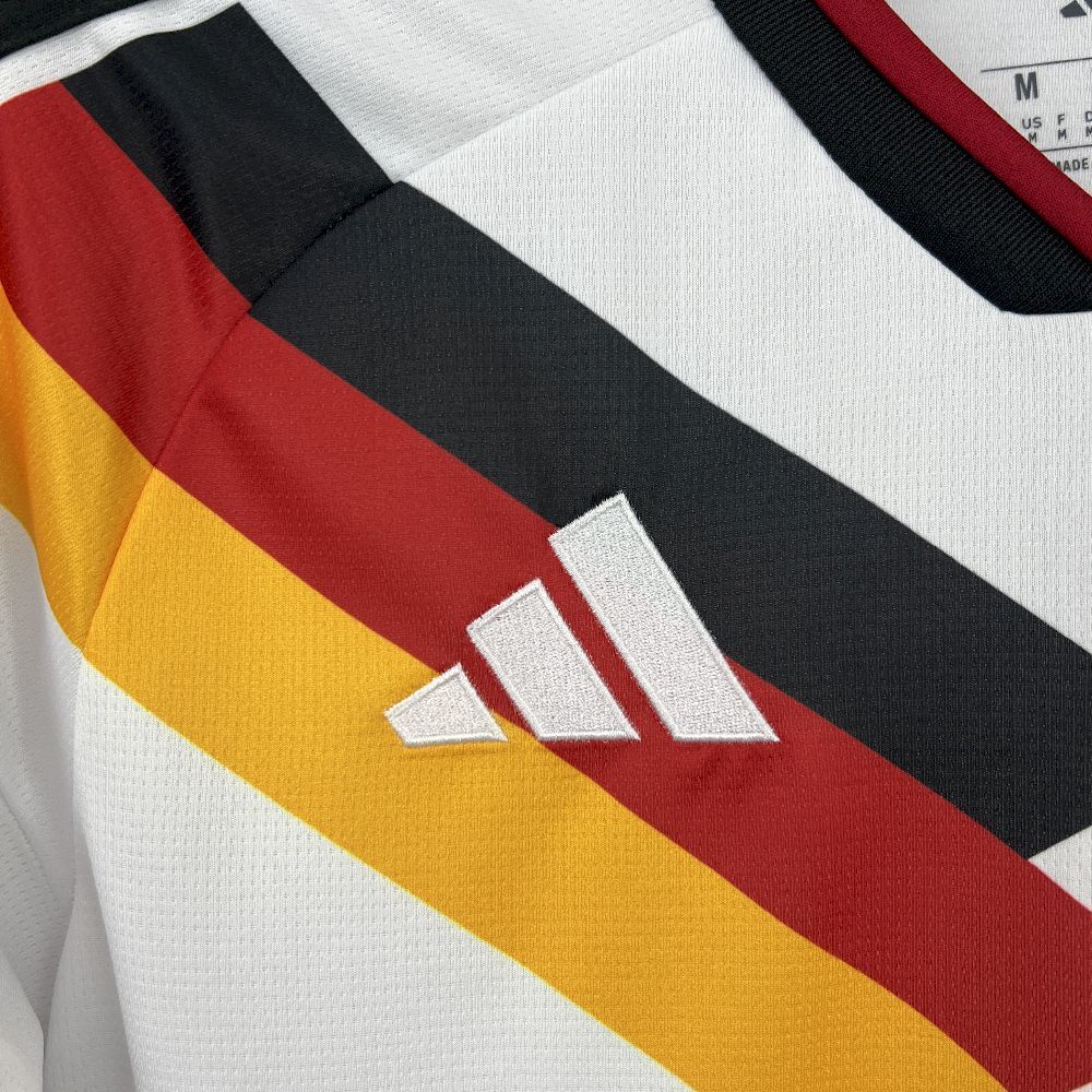 Camisa Pronta Entrega Seleção Alemanha Home 2026/27 - Adidas Torcedor Masculina - Branca/Preta