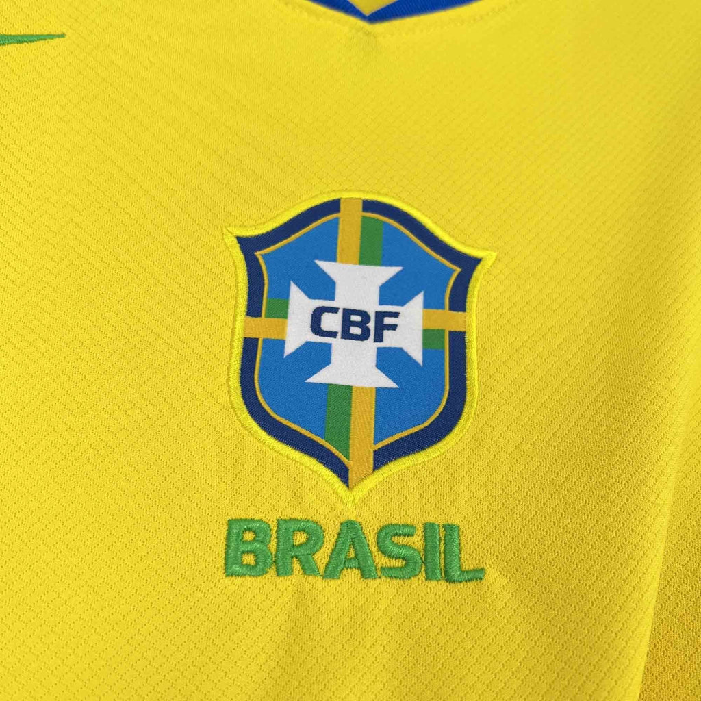 Camisa Pronta Entrega Brasil Home 2025/26 - Nike Torcedor Masculina - Amarela/Verde