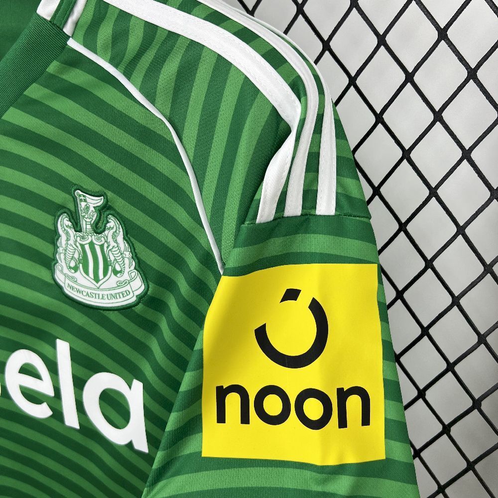 Camisa Pronta Entrega Newcastle Away 2025/26 - Adidas Torcedor Masculina - Verde/Branca
