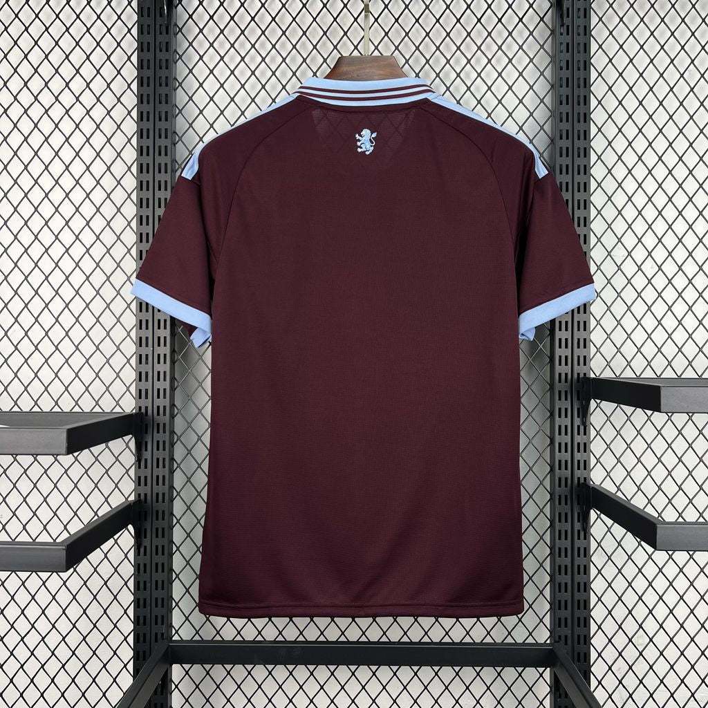 Camisa Pronta Entrega Aston Villa Home 2026/27 - Adidas Torcedor Masculina - Bordo/Azul