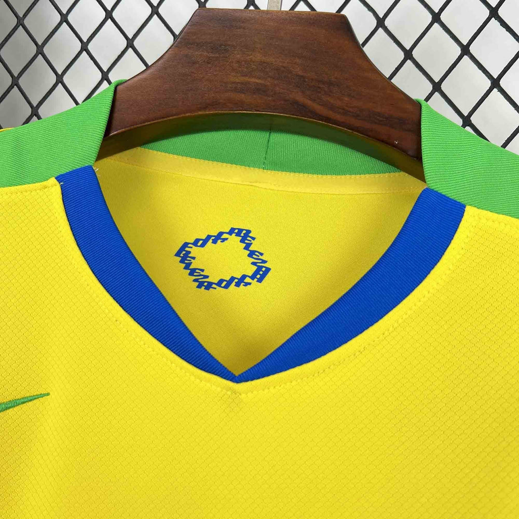 Camisa Pronta Entrega Brasil Home 2025/26 - Nike Torcedor Masculina - Amarela/Verde