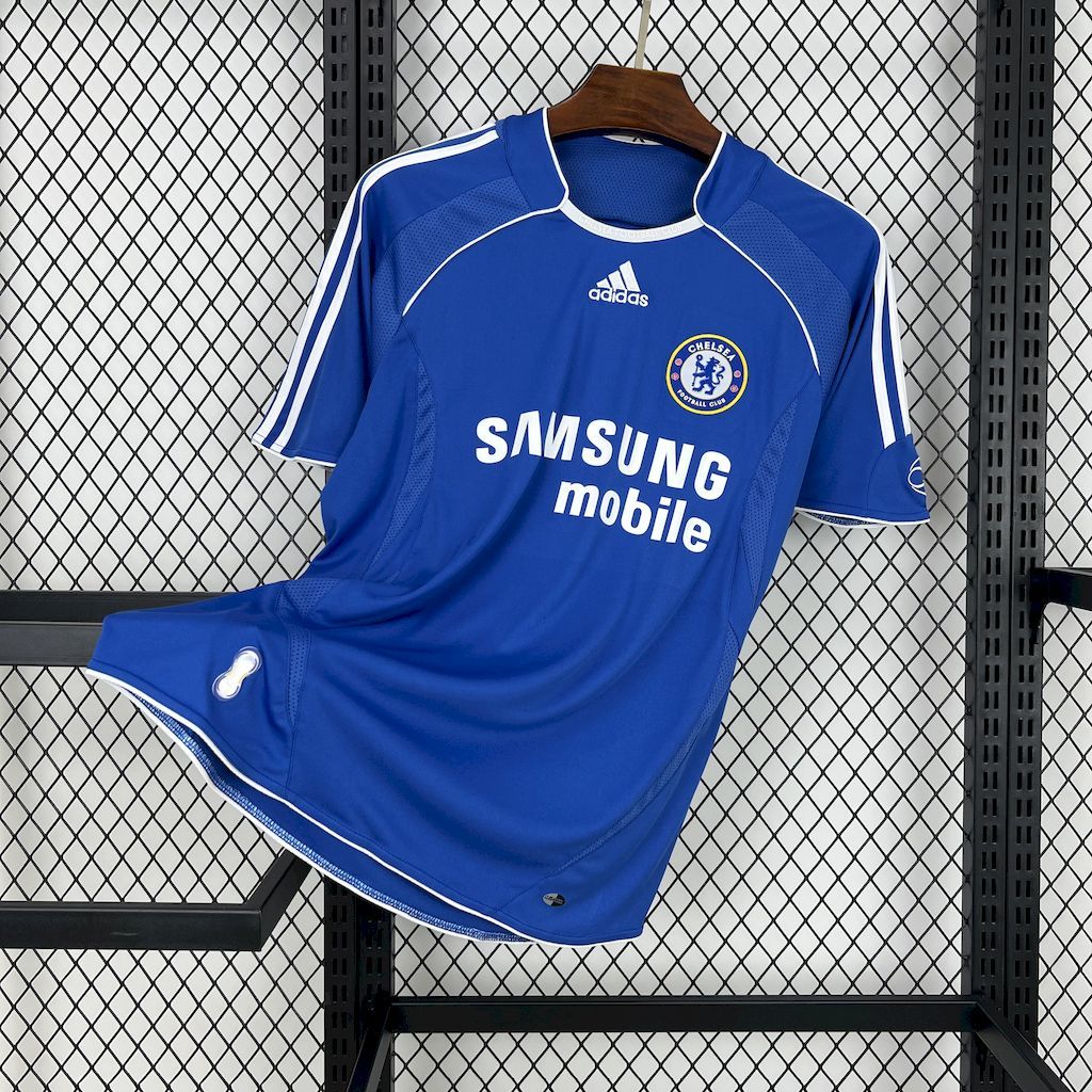 Camisa Pronta Entrega Chelsea Home 2006/07 - Adidas Retrô Masculina - Azul/Branca