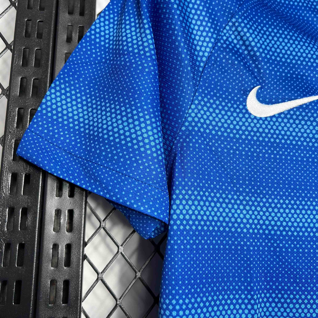 Camisa Pronta Entrega Seleção Brasil Away 2014/15 - Nike Retrô Masculina - Azul