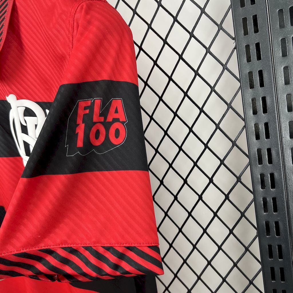Camisa Pronta Entrega Flamengo 1995/96 - Retrô Masculina - Vermelha/Preta