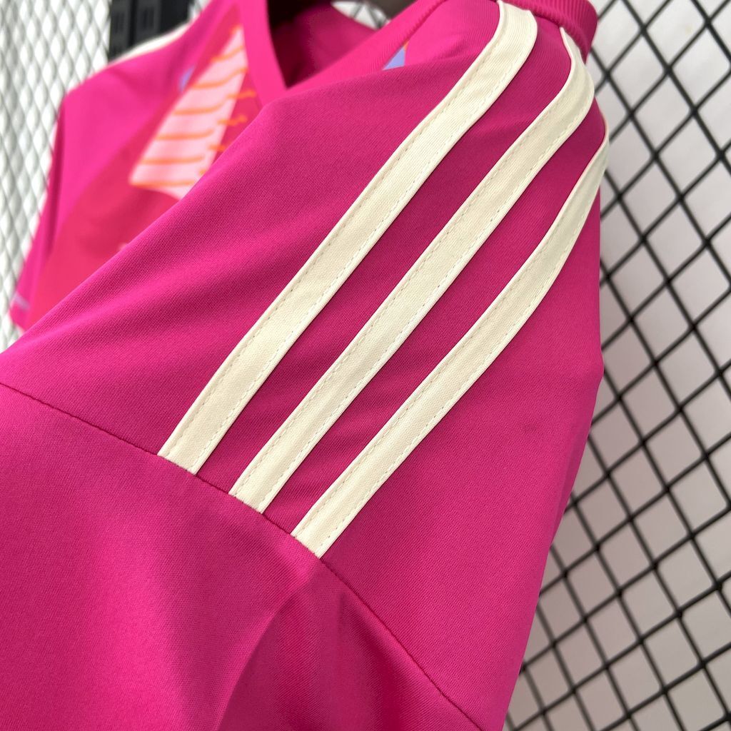 Camisa Pronta Entrega Flamengo Goleiro 2025/26 - Adidas Torcedor Masculina - Rosa