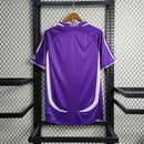 Camisa Pronta Entrega Real Madrid Away 2006/07 - Adidas Retrô Masculina - Roxa/Branca