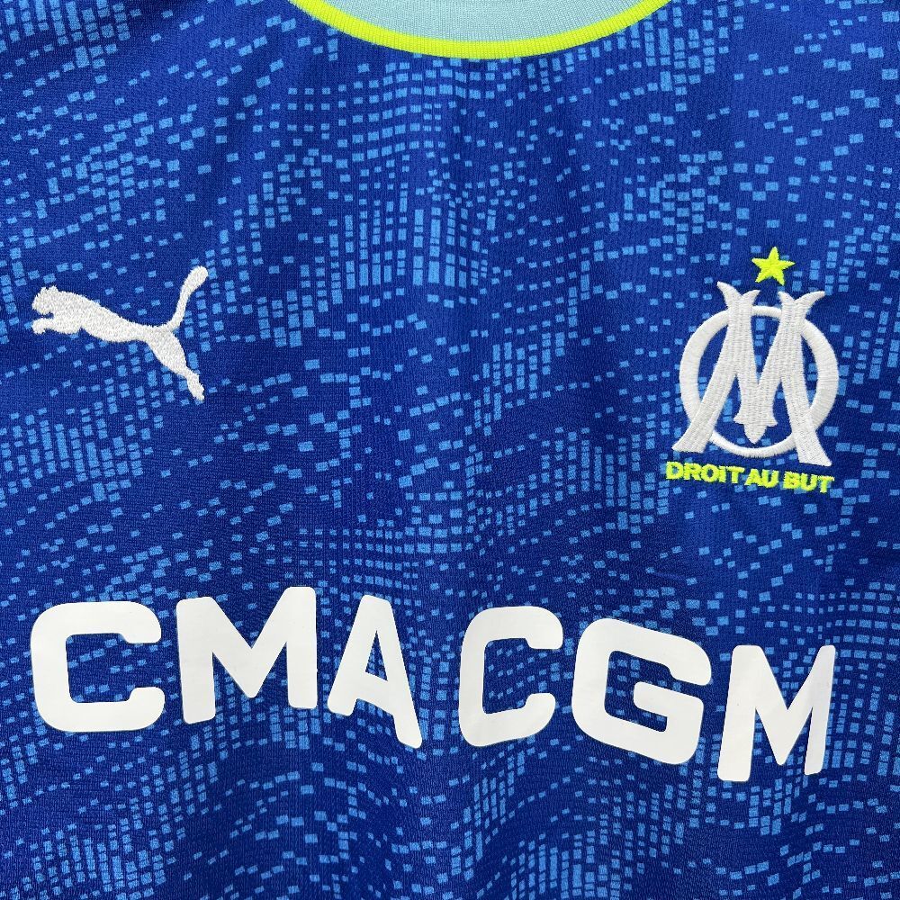 Camisa Pronta Entrega Olympique de Marseille Third 2025/26 - Puma Torcedor Masculina - Azul