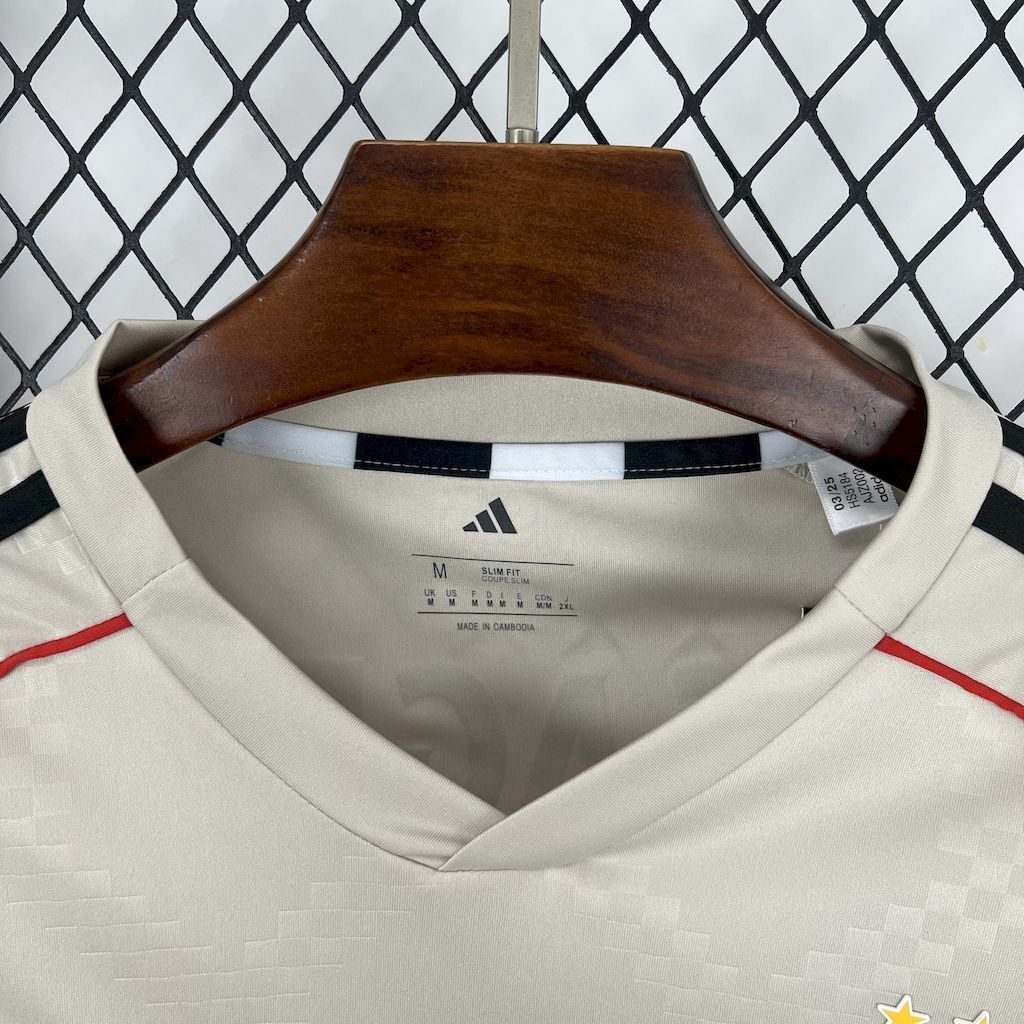 Camisa Pronta Entrega Benfica Away 2025/26 - Adidas Torcedor Masculina - Bege/Preta