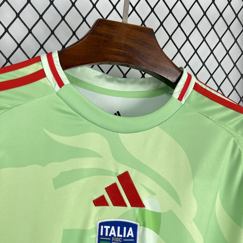 Camisa Pronta Entrega Seleção Itália Away 2025/26 - Adidas Torcedor Masculina - Verde/Vermelha