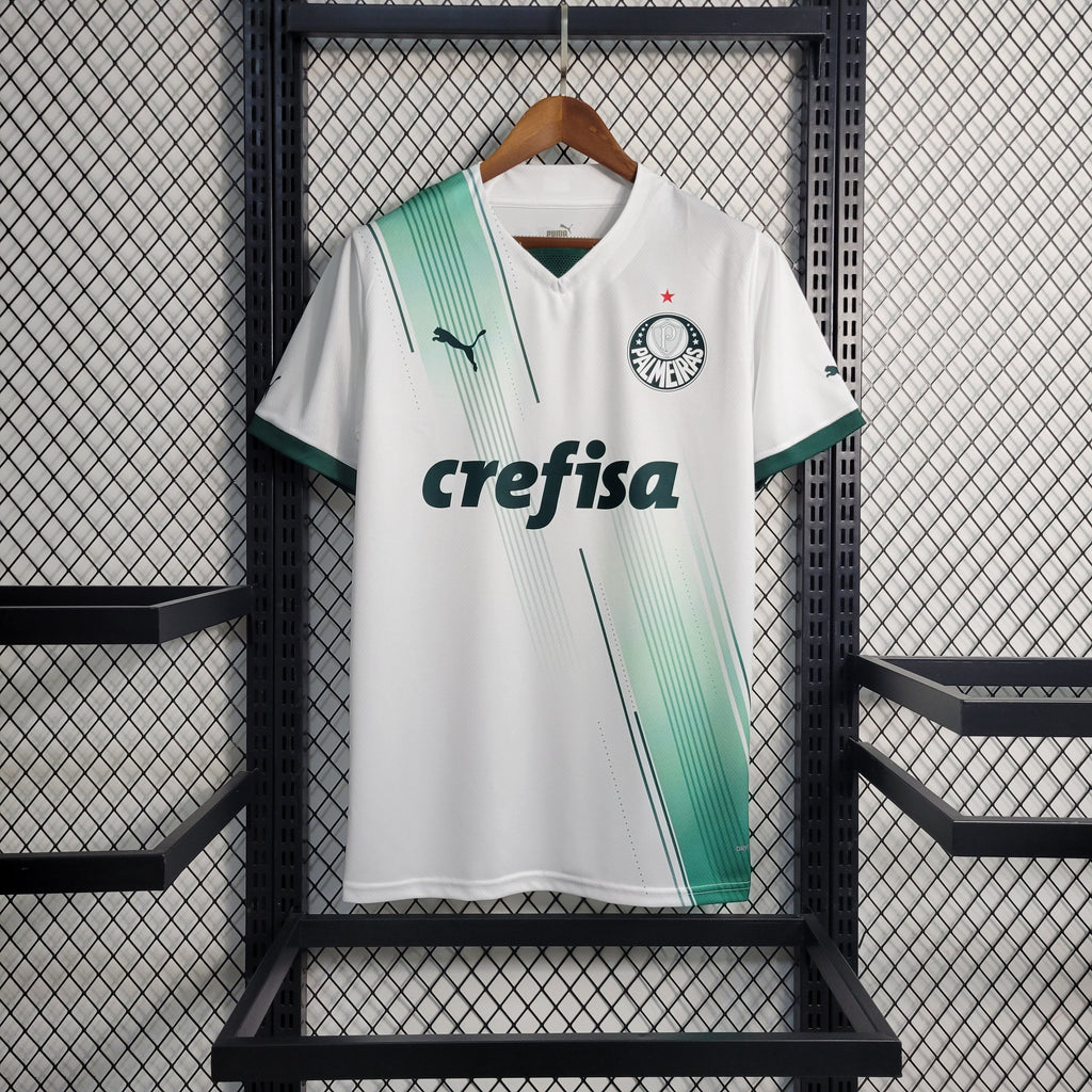 Camisa Pronta Entrega Palmeiras Away 2023/24 - Puma Torcedor Masculina - Branca/Verde