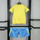 Kit Infantil Pronta Entrega Seleção Brasil Home 2026/27 - Nike Torcedor - Amarela/Azul